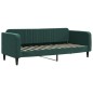 vidaXL Sofá cama con colchón terciopelo verde oscuro 80x200 cm vidaXL Sofá cama con colchón terciopelo verde oscuro 80x200 cm