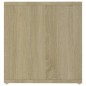 vidaXL Muebles de salón de pared 2 piezas blanco y roble Sonoma