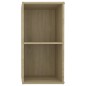 vidaXL Muebles de salón de pared 2 pzas madera ingeniería roble Sonoma