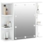 vidaXL Mueble con espejo y luces LED blanco brillante 70x16,5x60 cm vidaXL Mueble con espejo y luces LED blanco brillante 70x16,5x60 cm