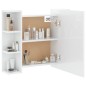 vidaXL Mueble con espejo y luces LED blanco brillante 70x16,5x60 cm vidaXL Mueble con espejo y luces LED blanco brillante 70x16,5x60 cm