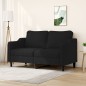 vidaXL Sofá de 2 plazas de tela negro 140 cm vidaXL Sofá de 2 plazas de tela negro 140 cm