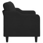 vidaXL Sofá de 2 plazas de tela negro 140 cm vidaXL Sofá de 2 plazas de tela negro 140 cm