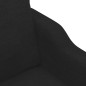 vidaXL Sofá de 2 plazas de tela negro 140 cm vidaXL Sofá de 2 plazas de tela negro 140 cm