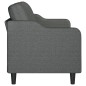 vidaXL Sofá de 3 plazas de tela gris oscuro 180 cm vidaXL Sofá de 3 plazas de tela gris oscuro 180 cm