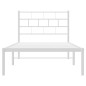 vidaXL Estructura de cama de metal con cabecero blanco 90x190 cm vidaXL Estructura de cama de metal con cabecero blanco 90x190 cm
