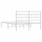 vidaXL Estructura de cama con cabecero metal blanca 140x200 cm vidaXL Estructura de cama con cabecero metal blanca 140x200 cm