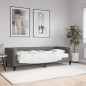 vidaXL Sofá cama con colchón tela gris oscuro 90x200 cm vidaXL Sofá cama con colchón tela gris oscuro 90x200 cm