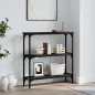 vidaXL Mesa consola madera de ingeniería negra 75x22,5x75 cm vidaXL Mesa consola madera de ingeniería negra 75x22,5x75 cm