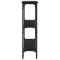 vidaXL Mesa consola madera de ingeniería negra 75x22,5x75 cm vidaXL Mesa consola madera de ingeniería negra 75x22,5x75 cm