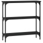 vidaXL Mesa consola madera de ingeniería negra 75x22,5x75 cm vidaXL Mesa consola madera de ingeniería negra 75x22,5x75 cm