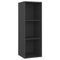 vidaXL Muebles de salón 2 piezas madera ingeniería gris 107x35x37 cm vidaXL Muebles de salón 2 piezas madera ingeniería gris 107x35x37 cm