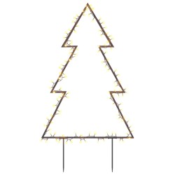 vidaXL Árbol de Navidad luces decorativas con estacas 115 LED 90 cm