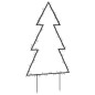 vidaXL Árbol de Navidad luces decorativas con estacas 115 LED 90 cm vidaXL Árbol de Navidad luces decorativas con estacas 115 LED 90 cm