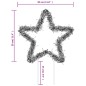 vidaXL Estrella de luz decorativa Navidad con estacas 50 LED 29 cm vidaXL Estrella de luz decorativa Navidad con estacas 50 LED 29 cm