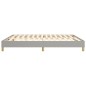 vidaXL Estructura de cama box spring tela gris claro 160x200 cm