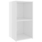 vidaXL Muebles de salón 4 piezas madera de ingeniería blanco brillo vidaXL Muebles de salón 4 piezas madera de ingeniería blanco brillo