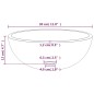 vidaXL Lavabo de vidrio templado blanco 30x12 cm vidaXL Lavabo de vidrio templado blanco 30x12 cm