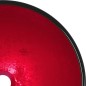 vidaXL Lavabo de vidrio templado rojo 42x14 cm
