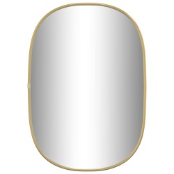 vidaXL Espejo de pared dorado 50x35 cm