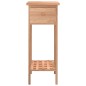 vidaXL Mesa auxiliar con cajón madera maciza nogal 25x25x60 cm vidaXL Mesa auxiliar con cajón madera maciza nogal 25x25x60 cm