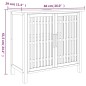 vidaXL Armario de lavabo madera maciza de nogal 66x29x61,5 cm vidaXL Armario de lavabo madera maciza de nogal 66x29x61,5 cm