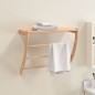vidaXL Toallero de madera maciza nogal 60x25,5x49 cm vidaXL Toallero de madera maciza nogal 60x25,5x49 cm