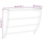 vidaXL Toallero de madera maciza nogal 60x25,5x49 cm vidaXL Toallero de madera maciza nogal 60x25,5x49 cm