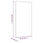 vidaXL Espejo de pared vidrio rectangular 50x100 cm vidaXL Espejo de pared vidrio rectangular 50x100 cm
