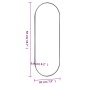 vidaXL Espejo de pared vidrio ovalado 20x50 cm vidaXL Espejo de pared vidrio ovalado 20x50 cm