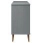vidaXL Mesita de noche MOLDE madera maciza de pino gris 113x40x80 cm vidaXL Mesita de noche MOLDE madera maciza de pino gris 113x40x80 cm