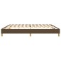 vidaXL Estructura de cama box spring tela marrón oscuro 200x200 cm vidaXL Estructura de cama box spring tela marrón oscuro 200x200 cm