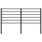 vidaXL Cabecero de metal negro 140 cm vidaXL Cabecero de metal negro 140 cm