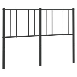 vidaXL Cabecero de metal negro 140 cm