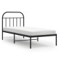 vidaXL Estructura de cama con cabecero metal negro 80x200 cm vidaXL Estructura de cama con cabecero metal negro 80x200 cm