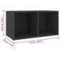 vidaXL Muebles de salón 5 piezas madera de ingeniería gris vidaXL Muebles de salón 5 piezas madera de ingeniería gris