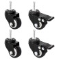vidaXL Ruedas para macetero 4 uds hierro negro 8x3,5x8 cm vidaXL Ruedas para macetero 4 uds hierro negro 8x3,5x8 cm