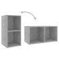 vidaXL Muebles de salón 6 piezas madera de ingeniería gris hormigón