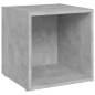 vidaXL Muebles de salón 6 piezas madera de ingeniería gris hormigón