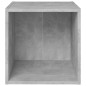 vidaXL Muebles de salón 6 piezas madera de ingeniería gris hormigón