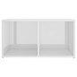 vidaXL Muebles de salón 6 piezas madera de ingeniería blanco brillo
