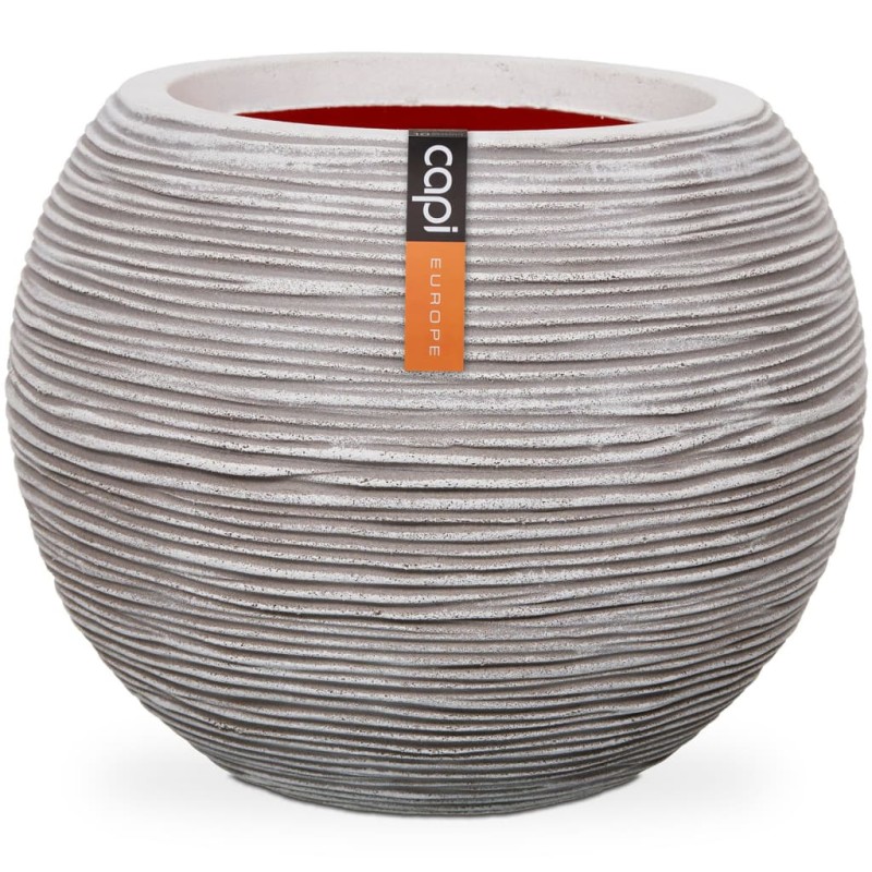 Capi Jarrón Nature Rib redondo marfil 62x48 cm KOFI271 Capi Jarrón Nature Rib redondo marfil 62x48 cm KOFI271