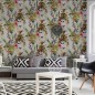 DUTCH WALLCOVERINGS Papel pintado lémur plateado DUTCH WALLCOVERINGS Papel pintado lémur plateado
