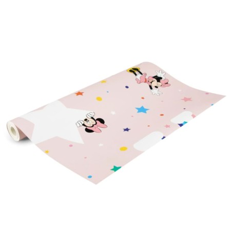 Noordwand Papel de pared Kids @ Home Rainbow Minnie rosa