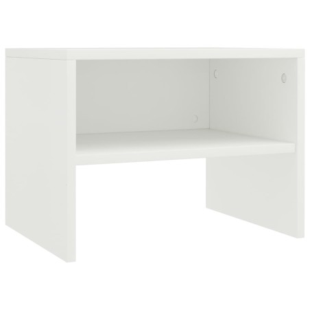vidaXL Mesita de noche madera contrachapada blanco 40x30x30 cm