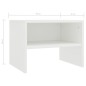 vidaXL Mesita de noche madera contrachapada blanco 40x30x30 cm vidaXL Mesita de noche madera contrachapada blanco 40x30x30 cm