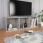 vidaXL Estantería libros/mueble TV contrachapada hormigón 36x30x114cm