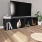 vidaXL Estantería libros/mueble TV contrachapada negro 36x30x143 cm vidaXL Estantería libros/mueble TV contrachapada negro 36x30x143 cm