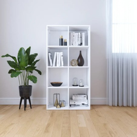 vidaXL Estantería/Aparador madera contrachapada blanco 66x30x130 cm