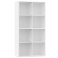 vidaXL Estantería/Aparador madera contrachapada blanco 66x30x130 cm vidaXL Estantería/Aparador madera contrachapada blanco 66x30x130 cm